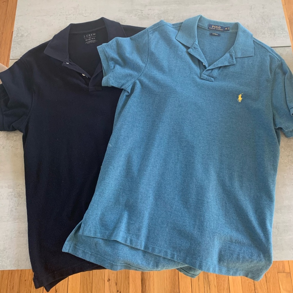 Lot of 2 medium slim fit polo shirts
